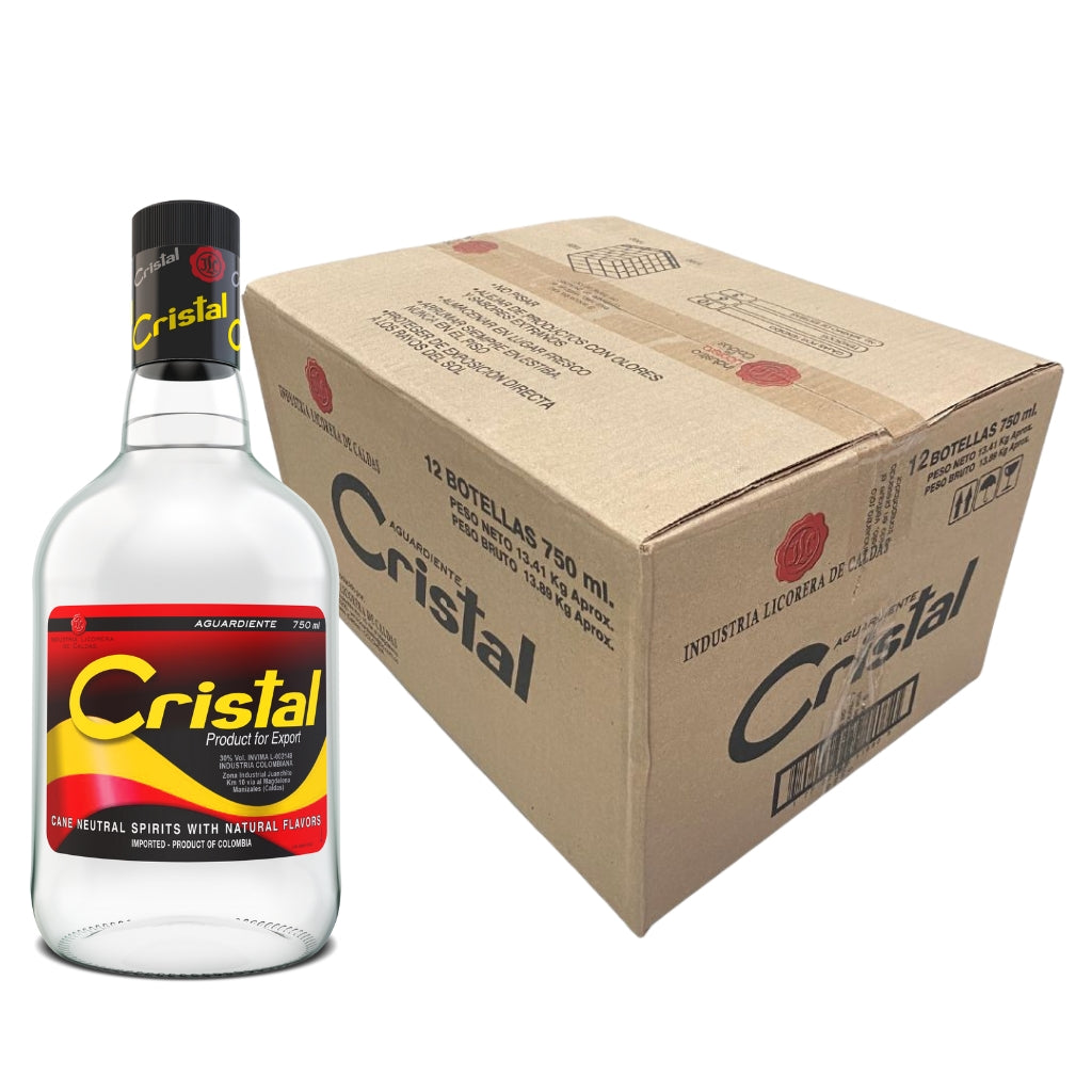 Aguardiente Cristal Traditional Box (12 x 750ml)