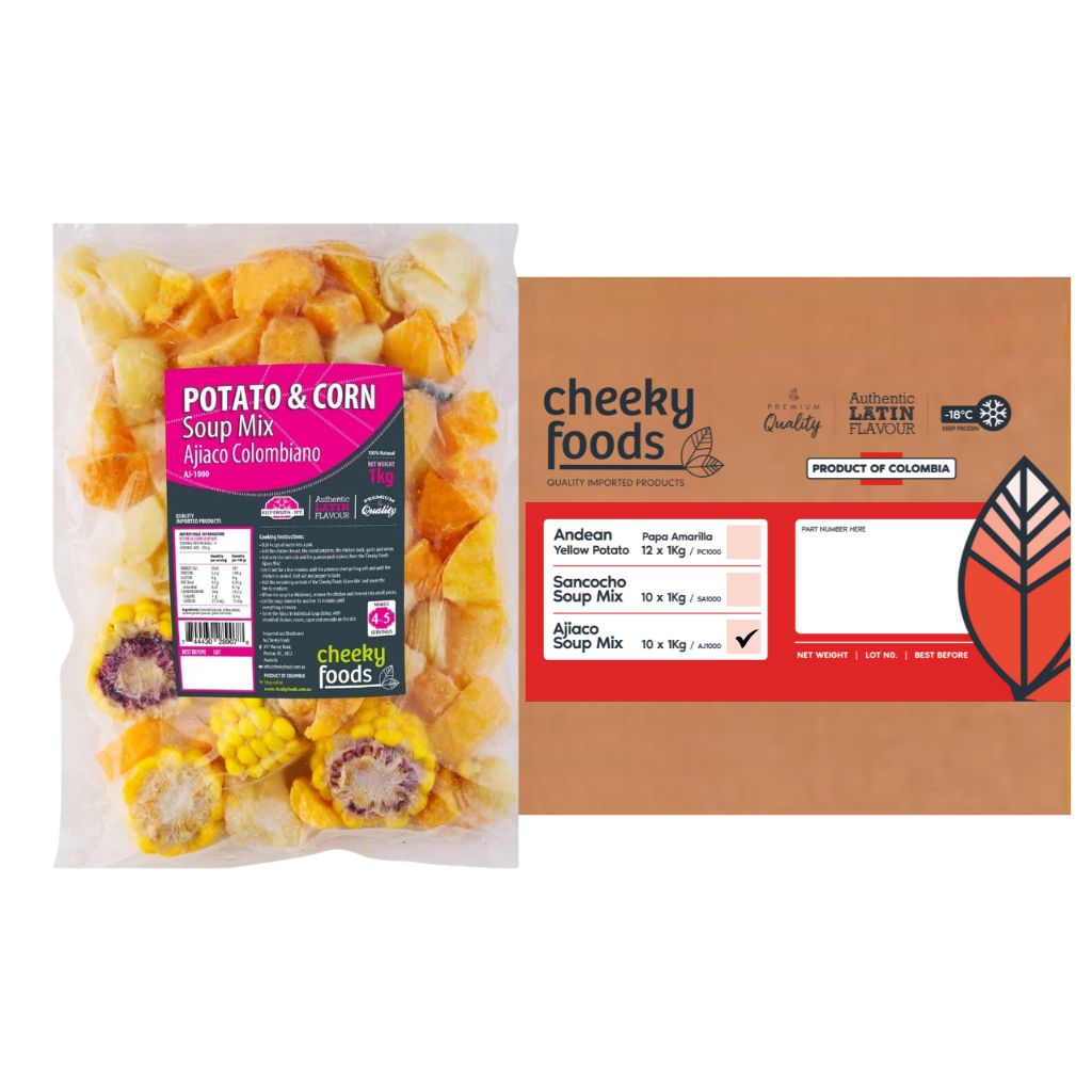 Frozen Colombian Ajiaco Corn and Potato Soup Mix (1Kg)