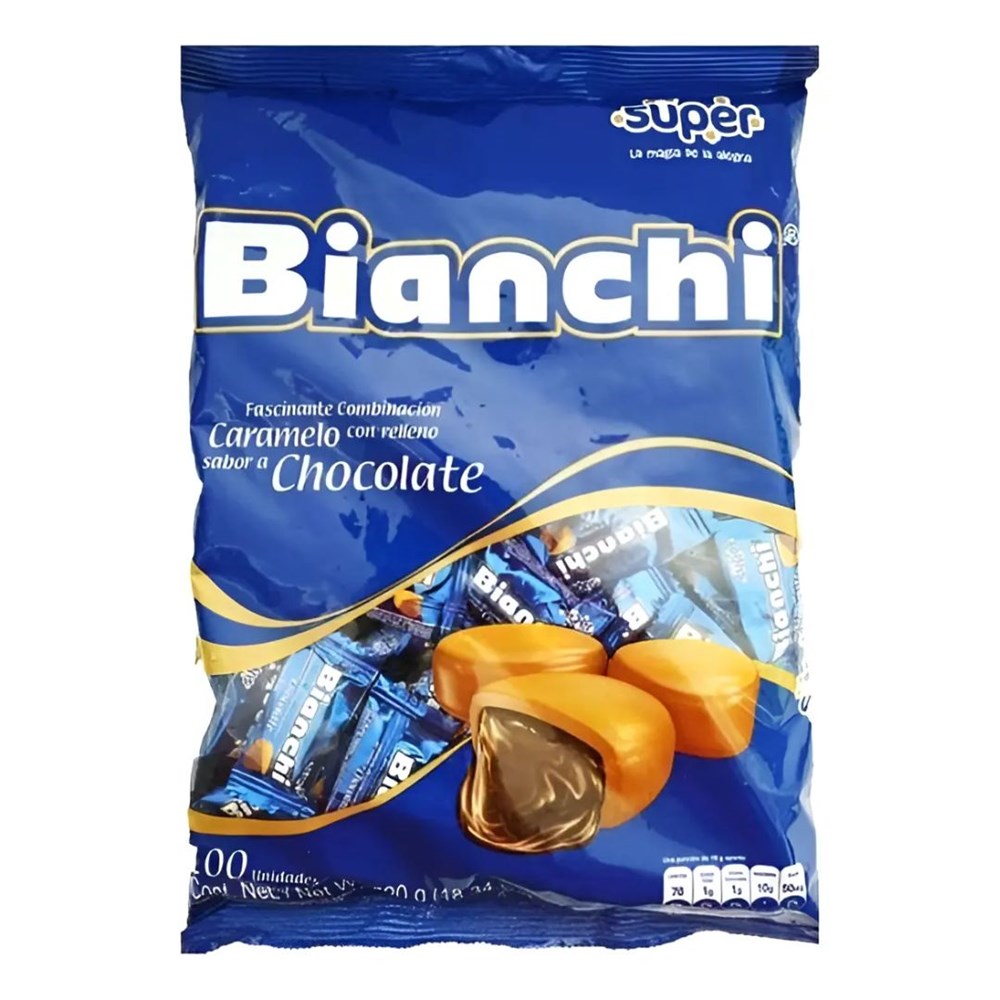 Bianchi Super Chocolate Flavoured Filled Candy Pack of 100 (600g)