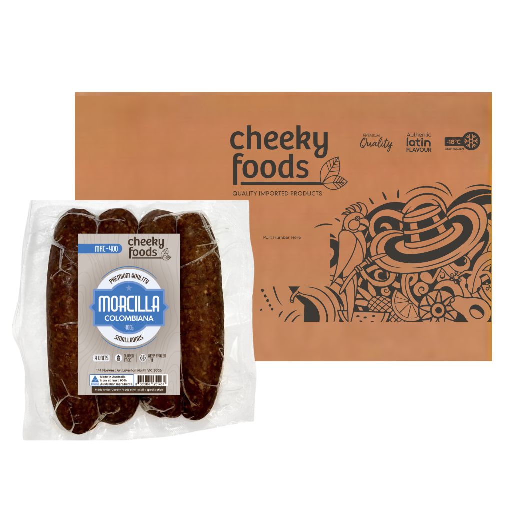 Frozen Morcilla Black Pudding Sausage Box (24 x 400g)