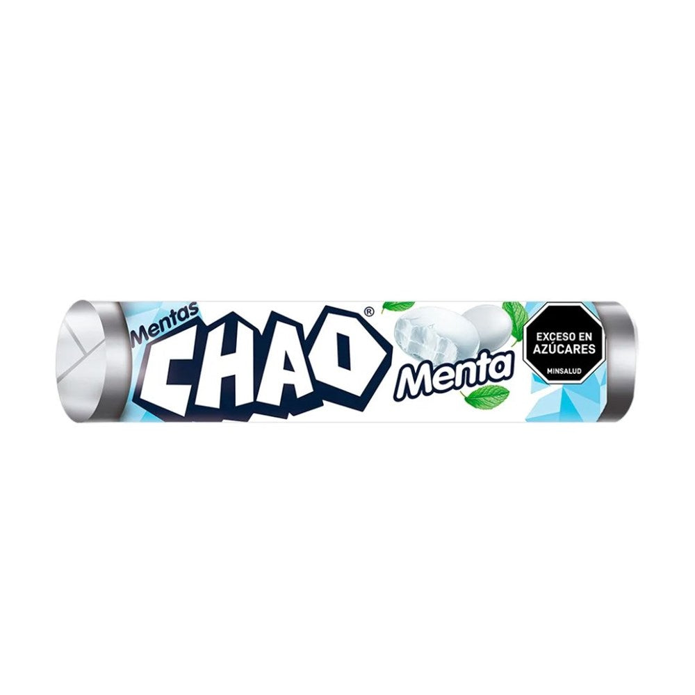 Chao Mentas Mint Chewy Candy Tube x 12 units (367.2g)