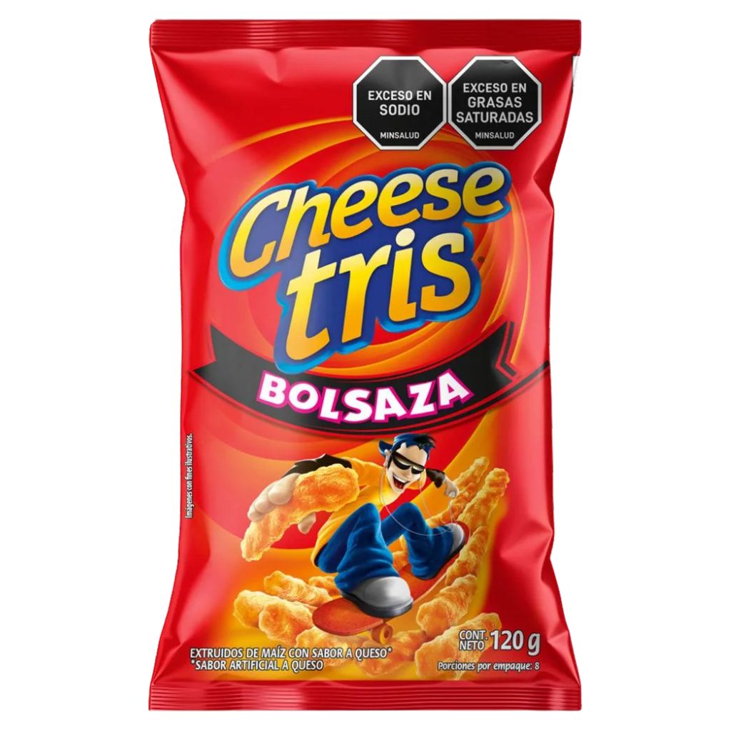 Cheese Tris Cheese Flavoured Puffed Corn Snacks Frito Lay (120g)
