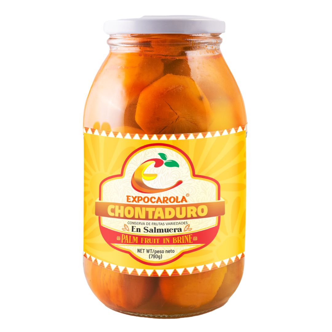 Peeled Chontaduros Peach Palm Fruit in Syrup Exporacola (790g)