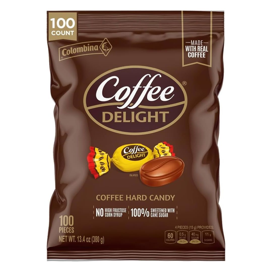 Coffee Delight Hard Candies Colombina Pack of 100 (380gr)