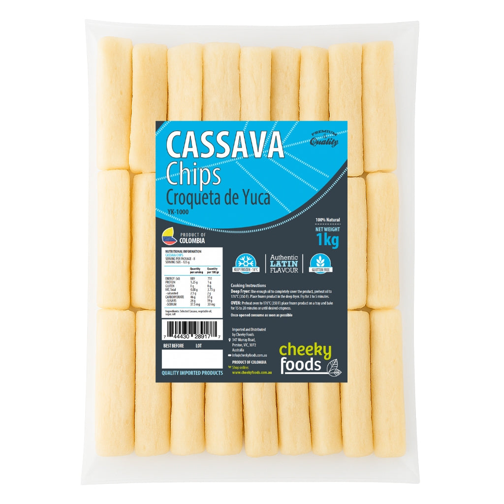 Frozen Cassava Chips (1Kg)