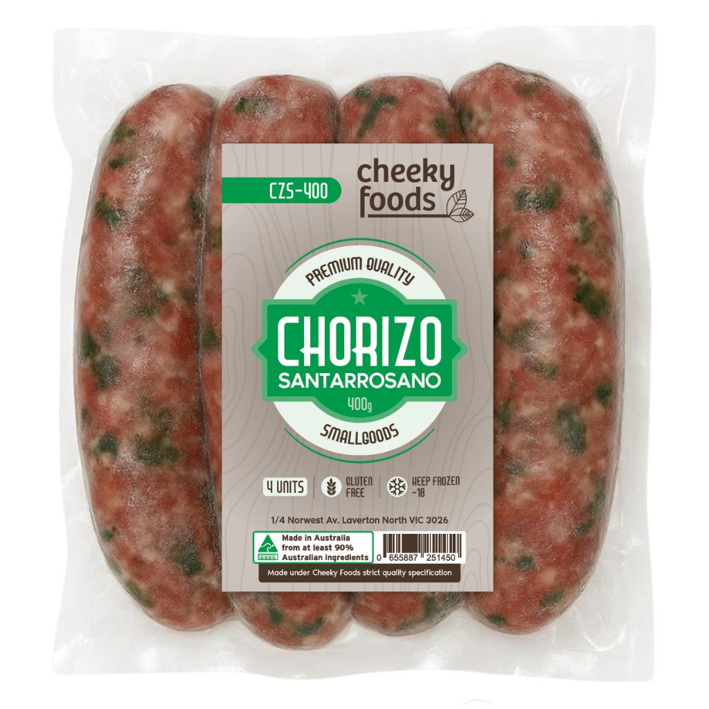 Frozen Chorizo Santarrosano x 4 (400g)