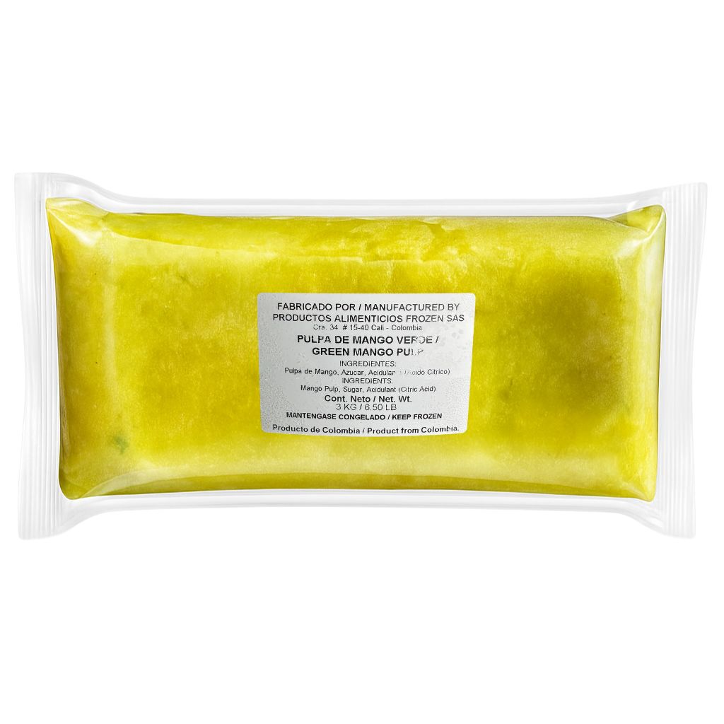 Frozen Green Mango Fruit Pulp (3Kg)