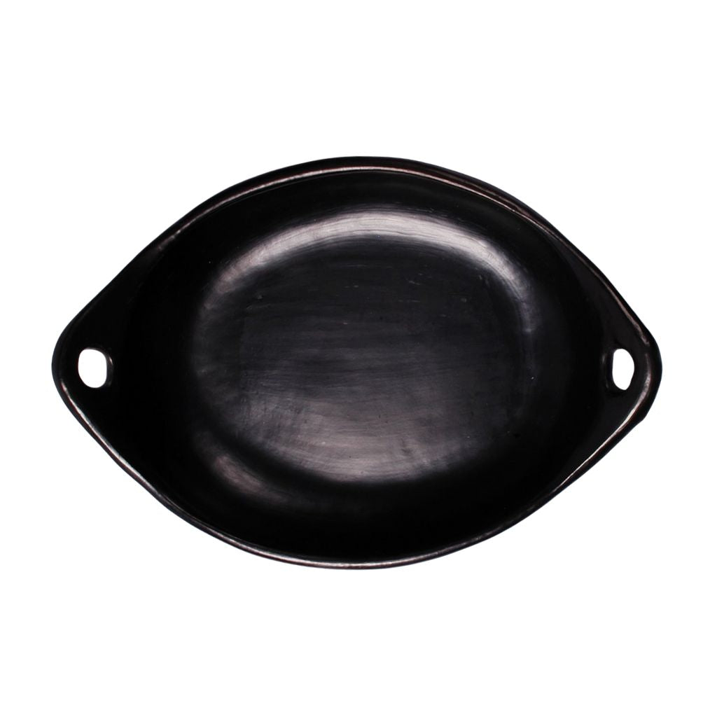 La Chamba Black Clay MEDIUM Roasting Pans with Handles L29cm x W20cm x H6.5cm