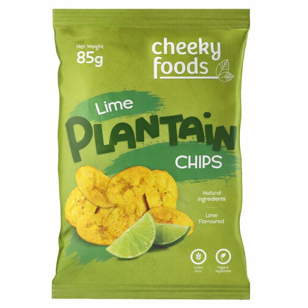 Lime Plantain Chips Cheeky Foods (85g)