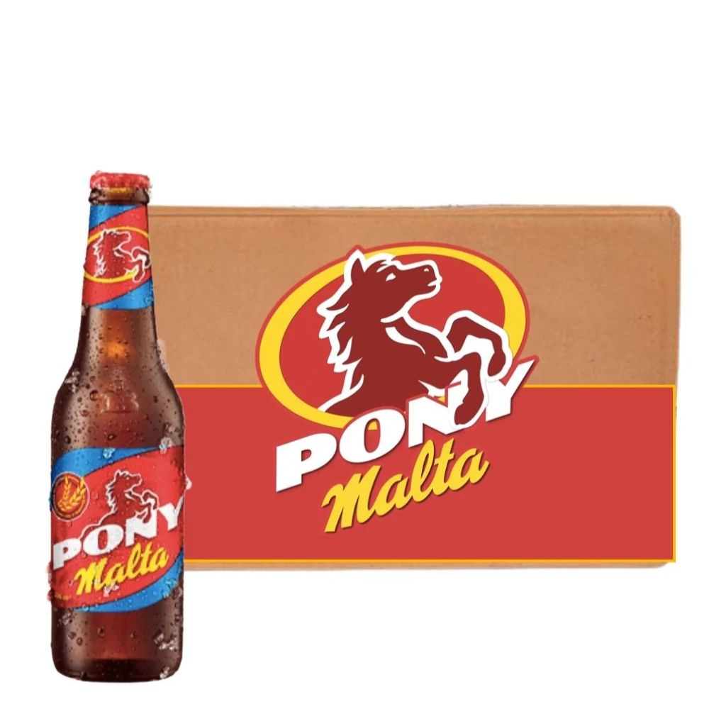Pony Malta Malt Soft Drink Box (4 Six Pack x 330 ml)