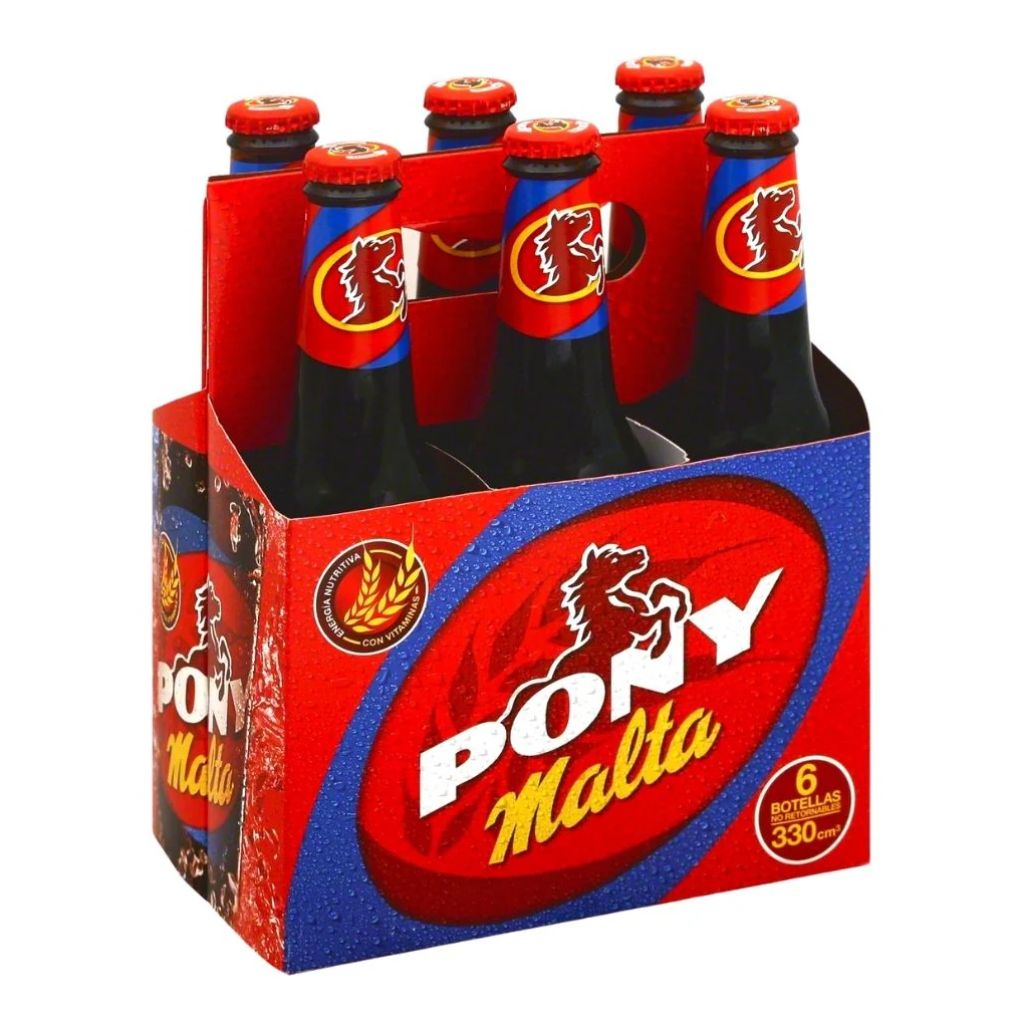 Pony Malta Malt Soft Drink - Six Pack (330 ml)