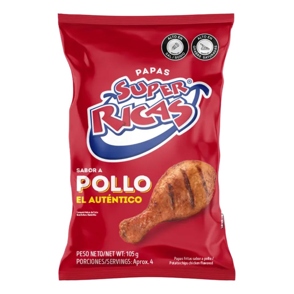 Super Ricas Chicken Flavour Potato Chips (105g)