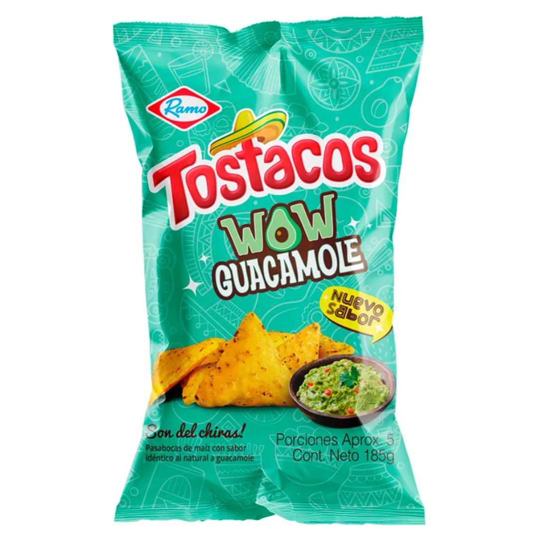 Tostacos Wow Guacamole Corn Chips Ramo (185g)