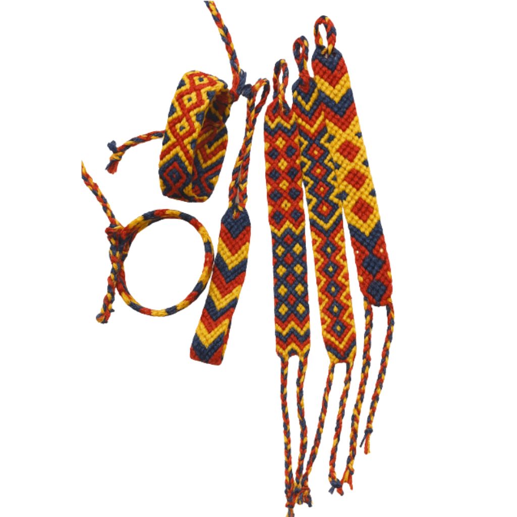Wayuu Macrame Friendship Bracelet Colombian Colours