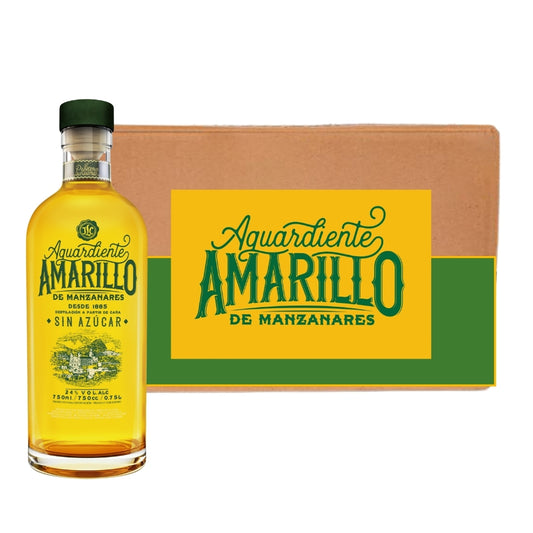 CASE Aguardiente Amarillo de Manzanares (700 ml x 12)