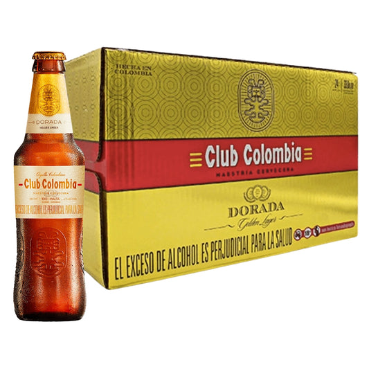 CASE Club Colombia Beer Dorada Bottle (330 ml x 24)