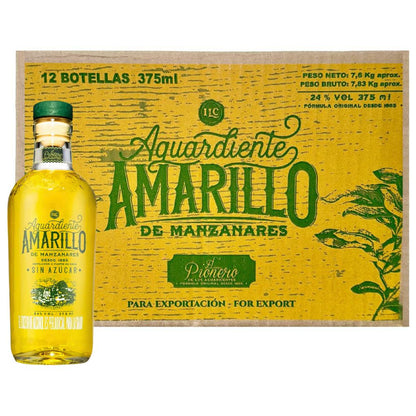 Aguardiente Amarillo de Manzanares Box (12 x 375ml)