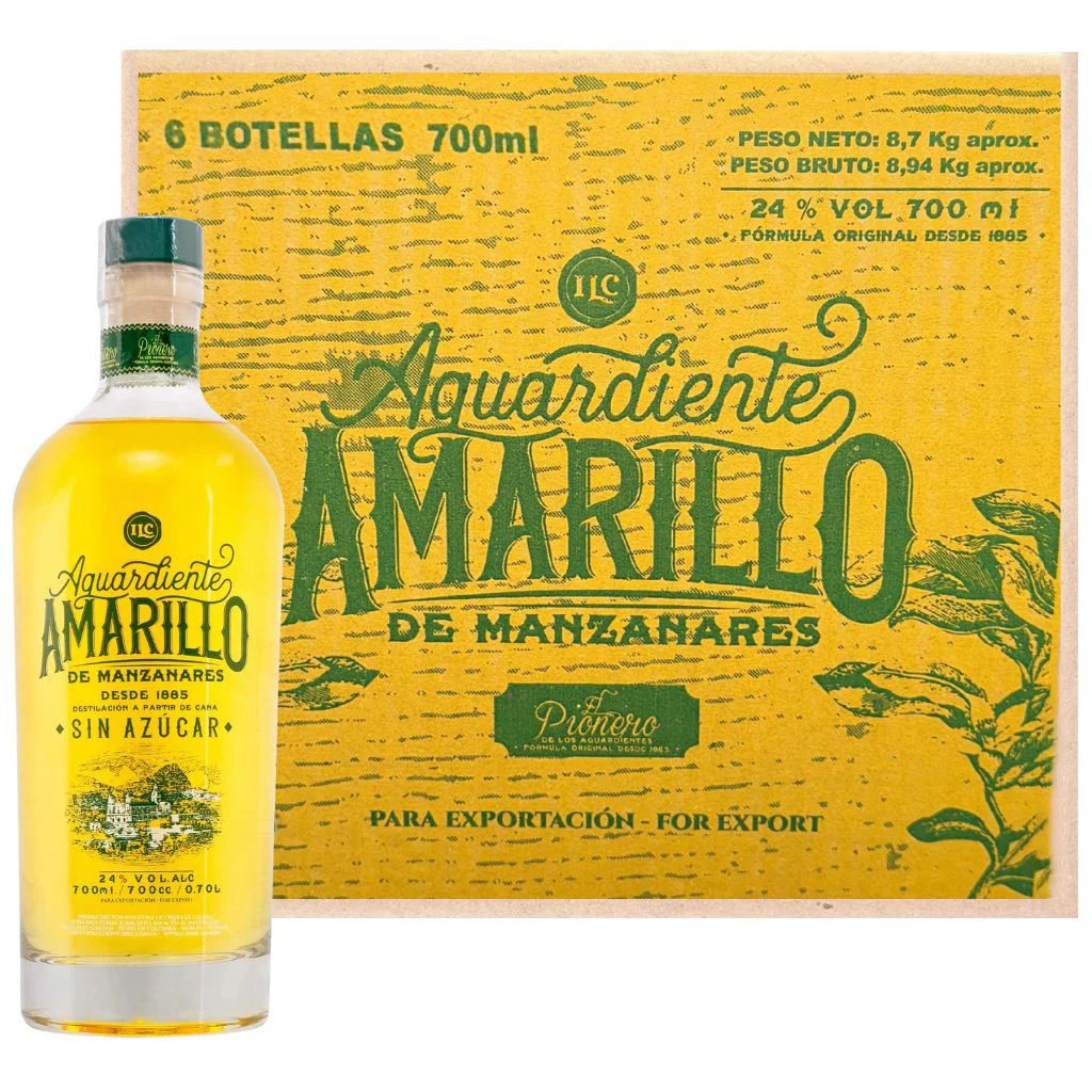 Aguardiente Amarillo de Manzanares Box (6 x 700ml)