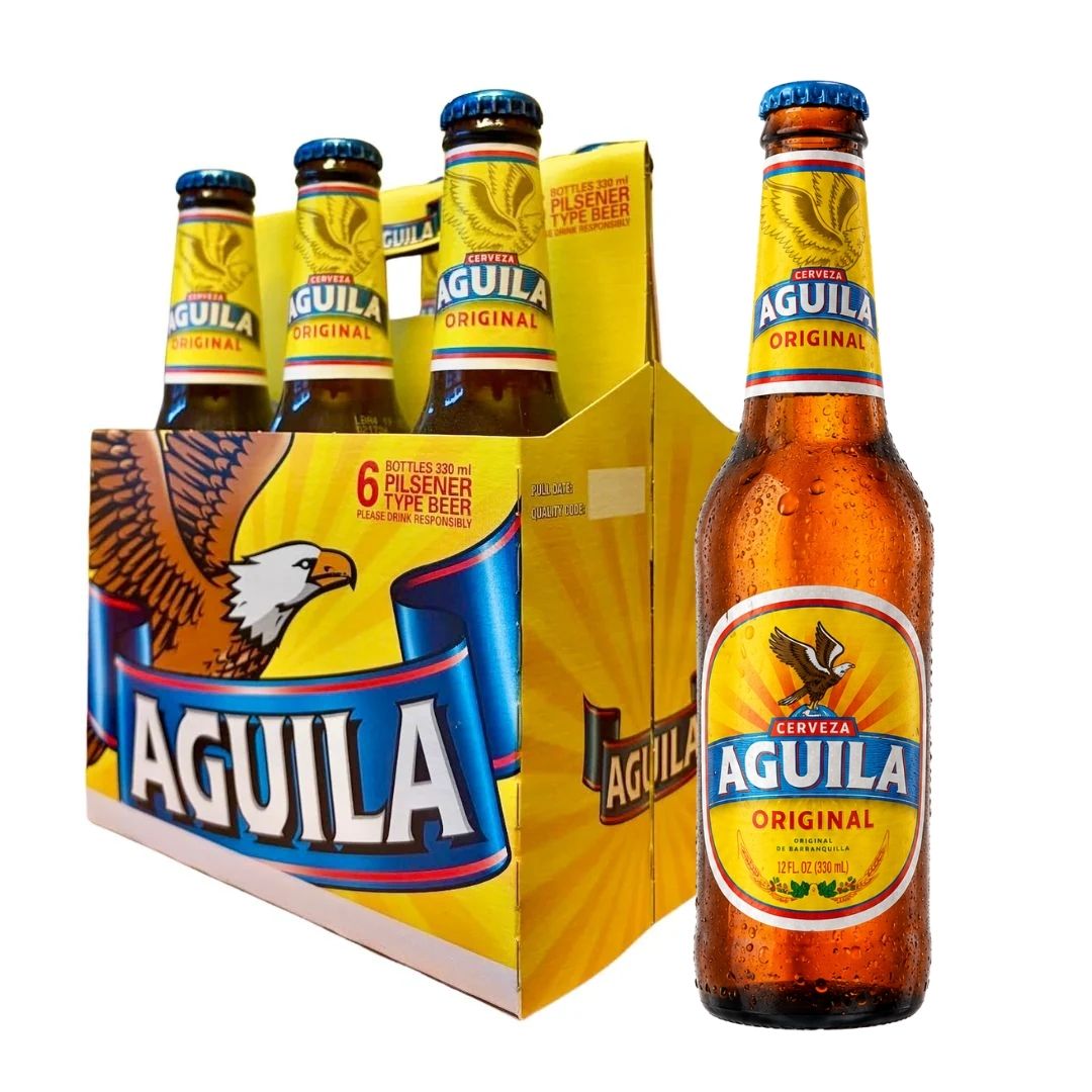 Aguila Beer Bottle - Six Pack (330 ml)