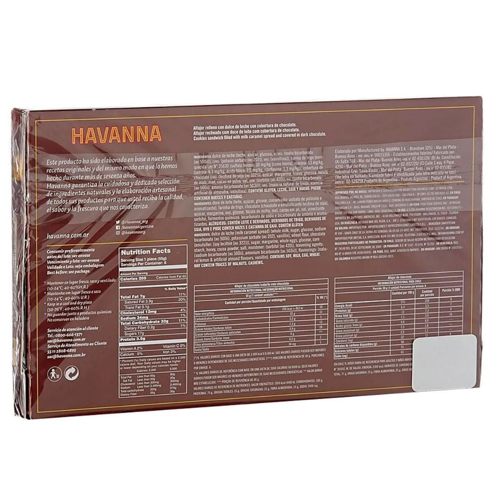 Alfajores Chocolate Havanna 6 Pack (330g)