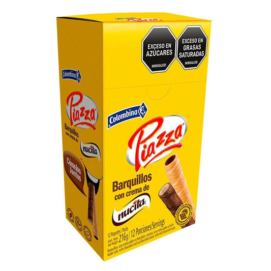 Nucita Barquillos Wafer Rolls Piazza Pack of 12 (216g)