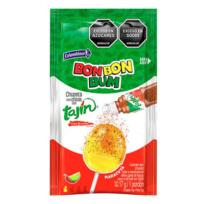 Bon Bon Bum Lollipop with Tajin – Assorted Flavour (17g)