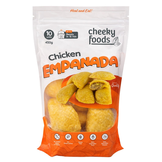 Frozen Chicken Empanada Cheeky Foods x 10 (450g)