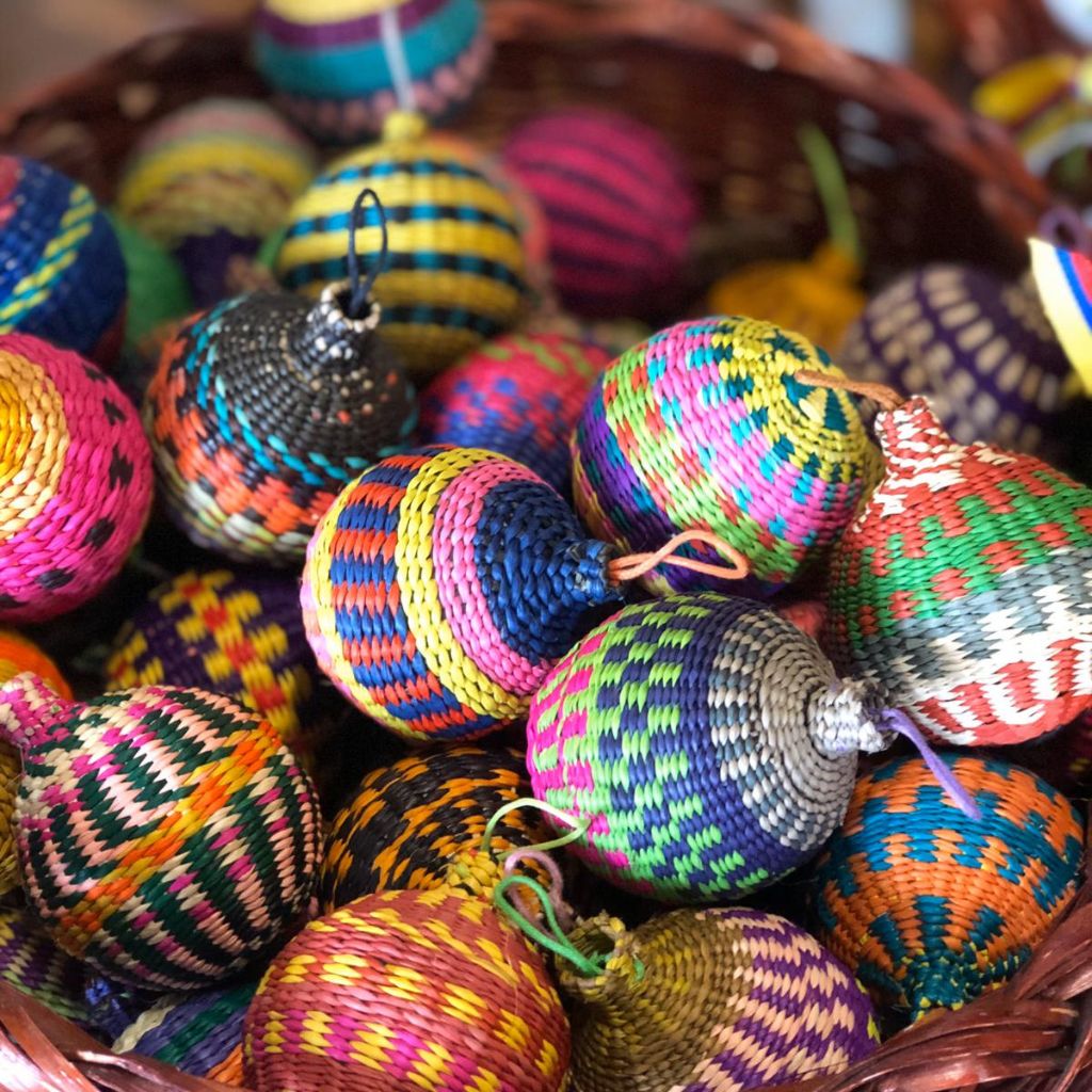 Handwoven Christmas Baubles Box of 2 Units