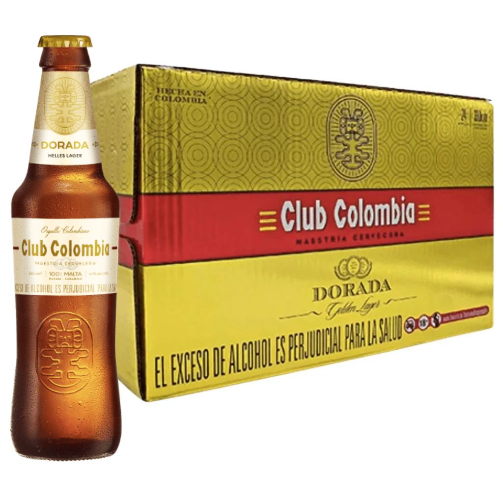 Club Colombia Beer Dorada Bottle - Six Pack (330 ml)