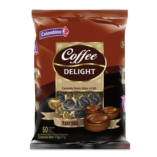 Coffee Delight Hard Candies Colombina Pack of 100 (380gr)