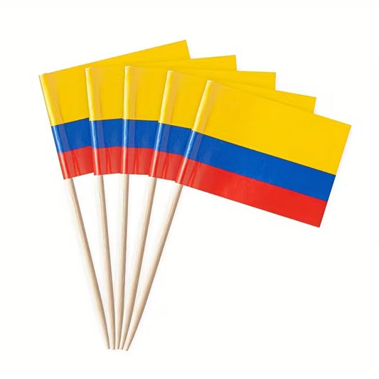 Colombia Toothpick flags x 100 pcs