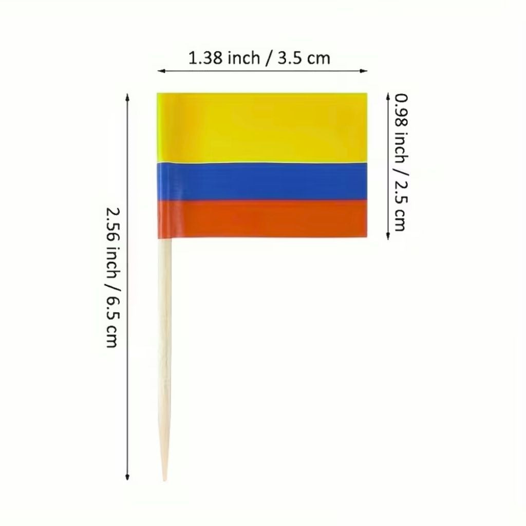 Colombia Toothpick flags x 100 pcs