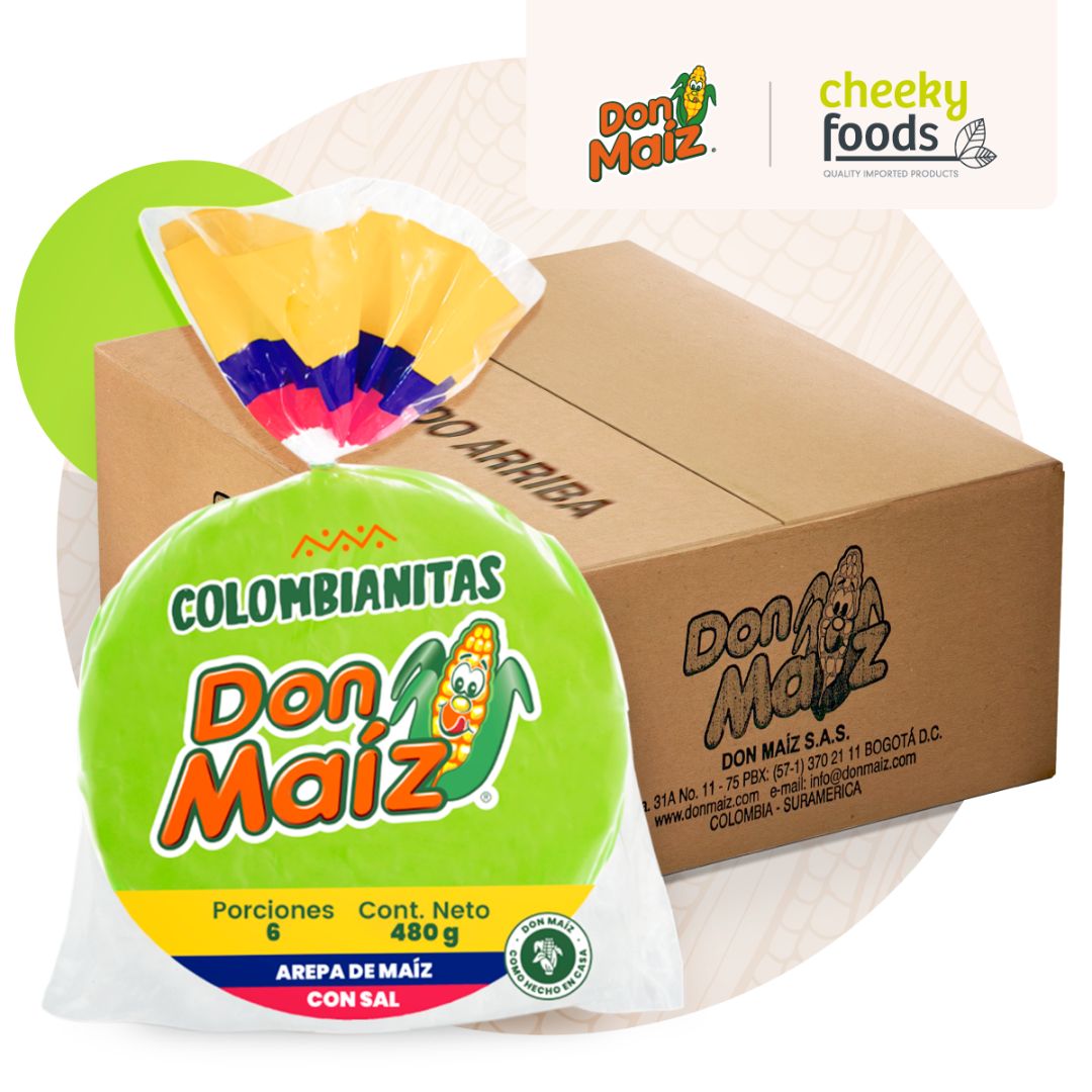 Colombianitas White Corn Arepa with Salt Don Maiz x 6 (480g)