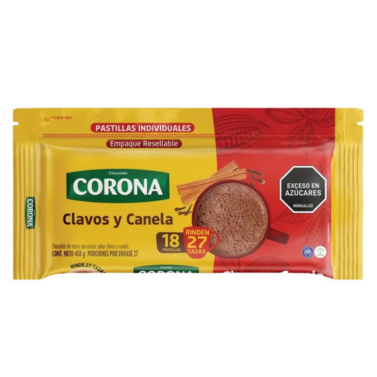 Corona Hot Chocolate Bar with Cloves & Cinnamon (450g)