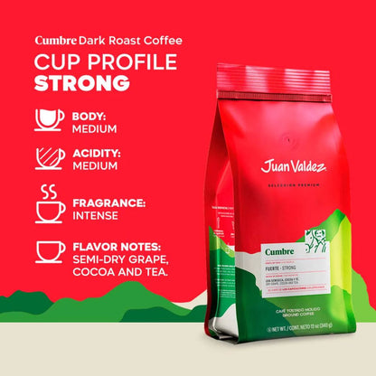 Cumbre Premium Ground Colombian Coffee Juan Valdez (340g)