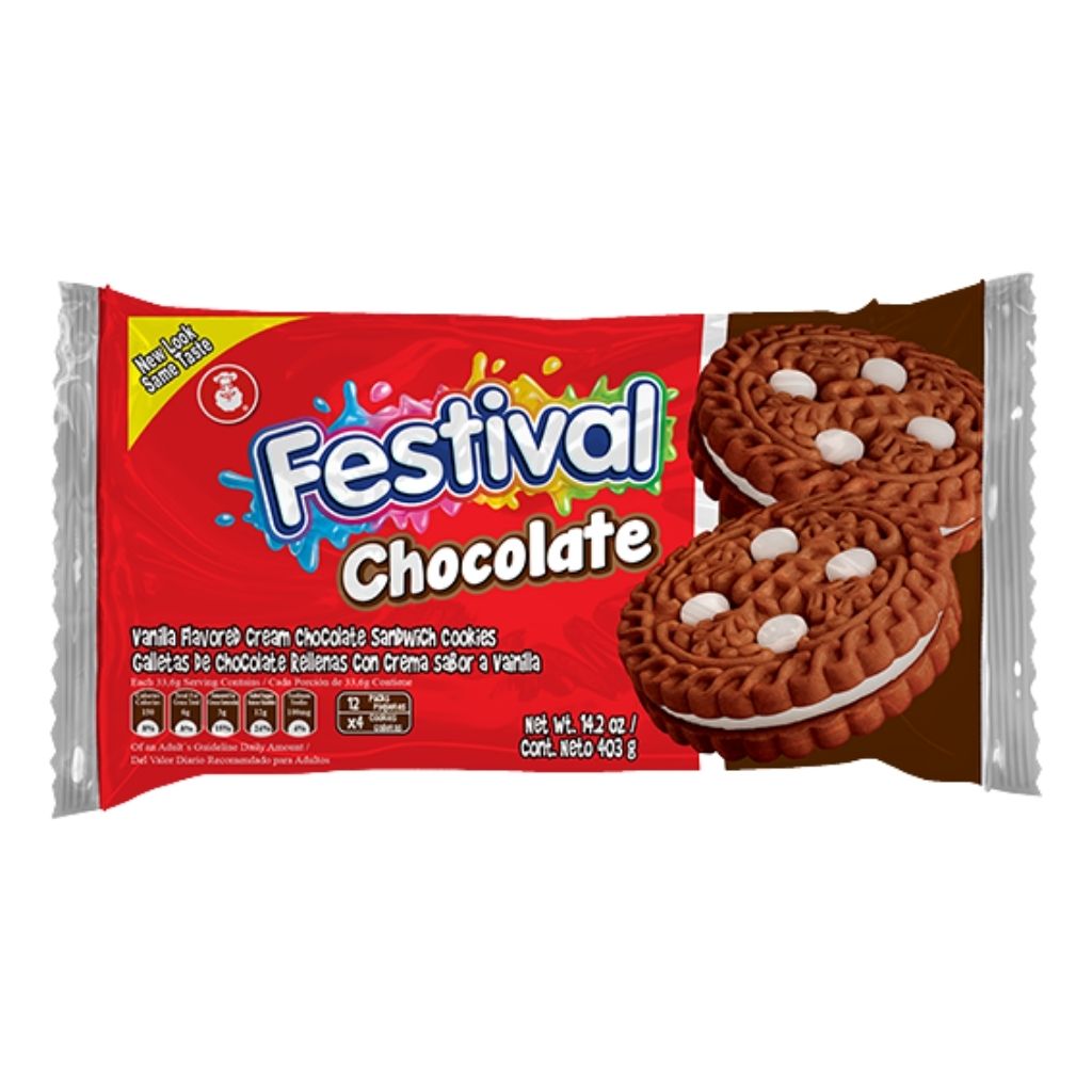Festival Chocolate Biscuits Pack of 12 (403g)