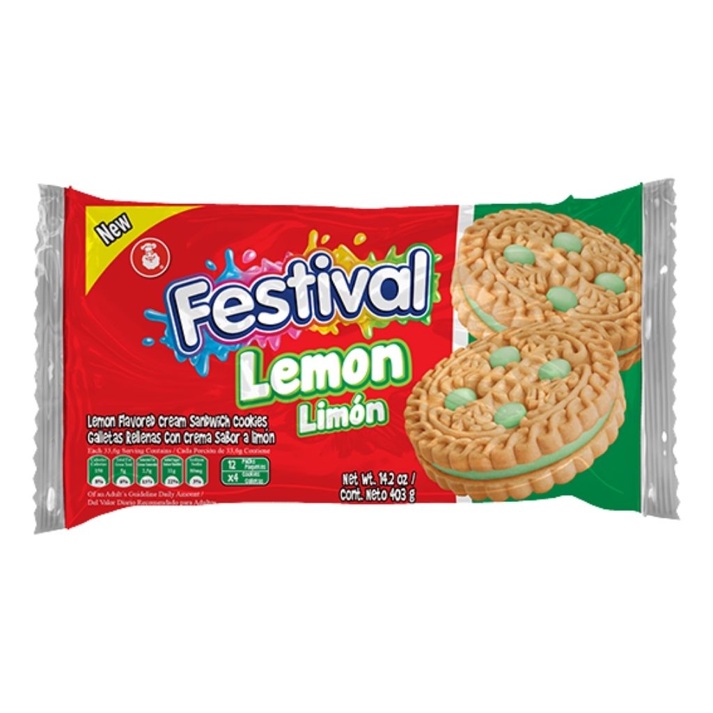 Festival Lime Biscuits Pack of 12 (403g)