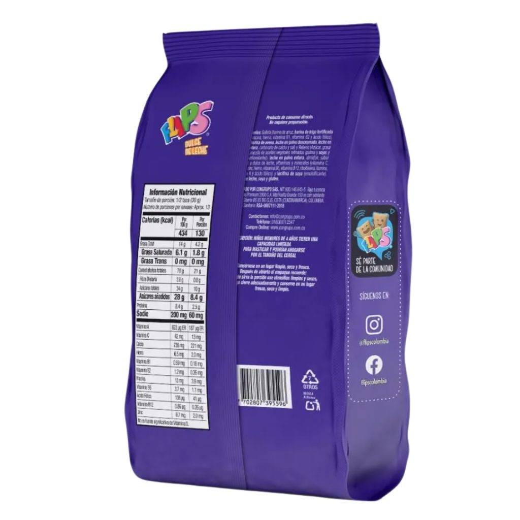 Flips Dulce de Leche Cereal (400g)
