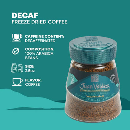 Freeze-Dried Decaf Coffee Juan Valdez (95g)