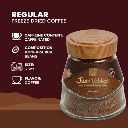 Freeze-Dried Regular Coffee Juan Valdez (190g)