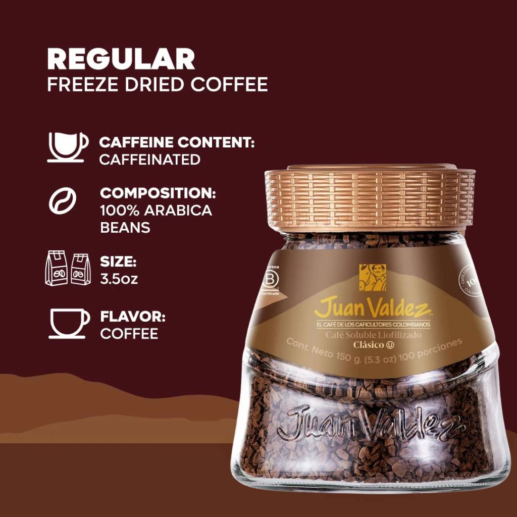 Freeze-Dried Regular Coffee Juan Valdez (150g)
