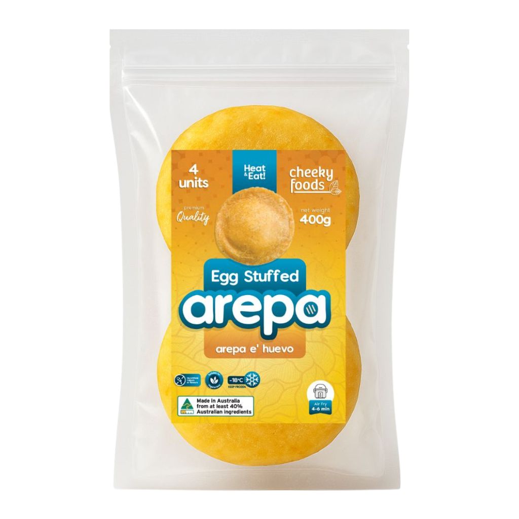 Egg Stuffed Arepa Cheeky Foods x 4 (400g)