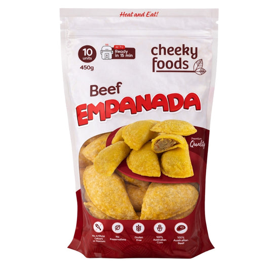 Frozen Beef Empanada Cheeky Foods x 10 (450g)