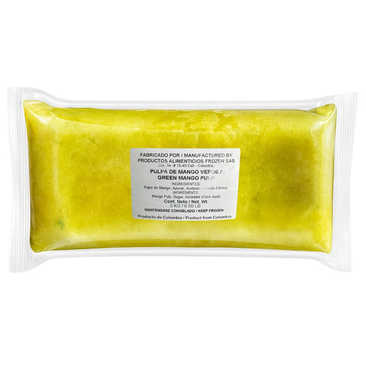 Frozen Green Mango Fruit Pulp (3Kg)