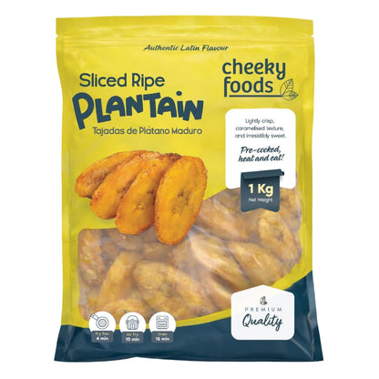 Plantain Ripe Box Frozen Sliced Ripe Plantain (1Kg) – Cheeky Foods
