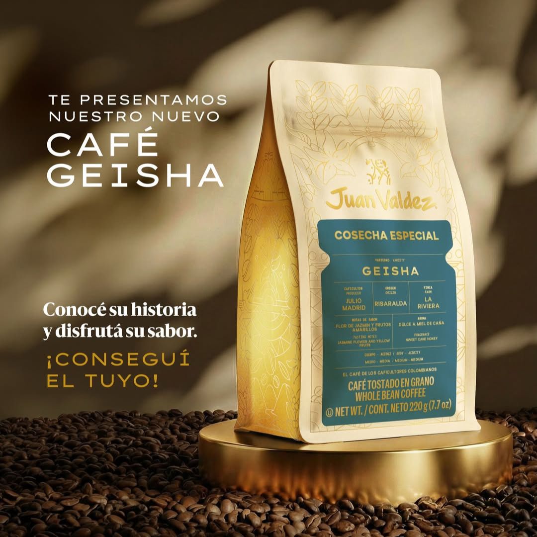 Geisha Specialty Whole Bean Coffee Juan Valdez Doypack (220g)