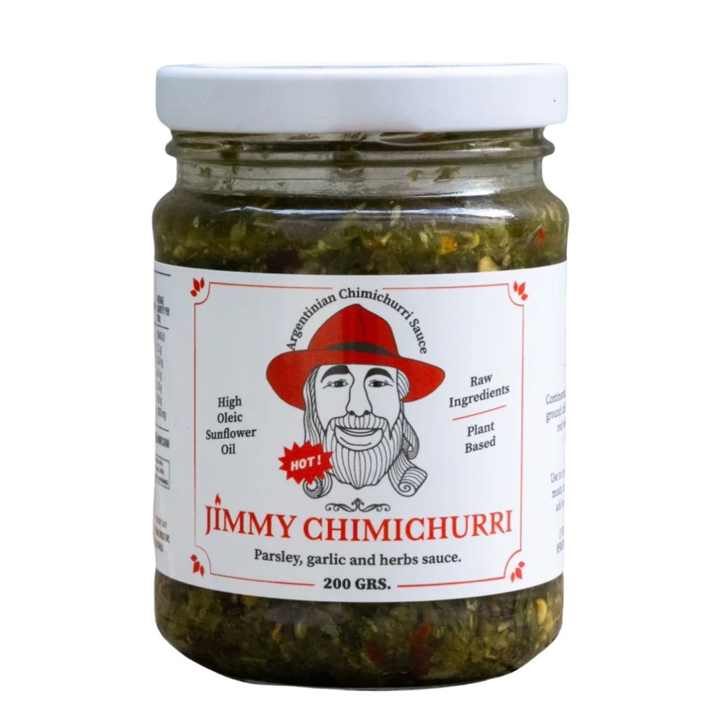 Hot Jimmy Chimichurri Sauce 200g Spicy Argentinian Sauce Cheeky Foods hot-jimmy-chimichurri-sauce-200g-spicy-argentinian-sauce-cheeky-foods