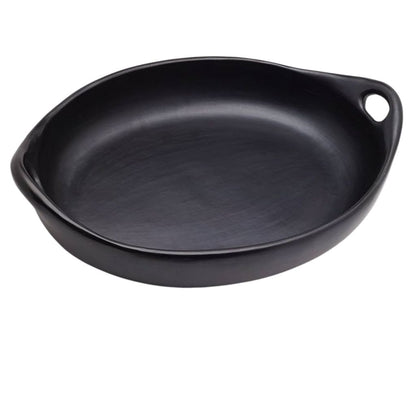 La Chamba Black Clay LARGE Roasting Pans with Handles L36.5cm x W25.5cm x H8cm