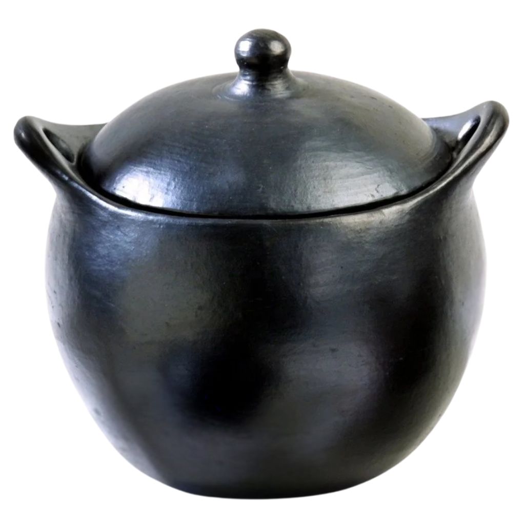La Chamba Black Clay Large Cooking Pot L22cm x W20cm x H15cm