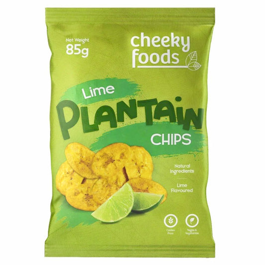 Lime Plantain Chips Cheeky Foods (85g)